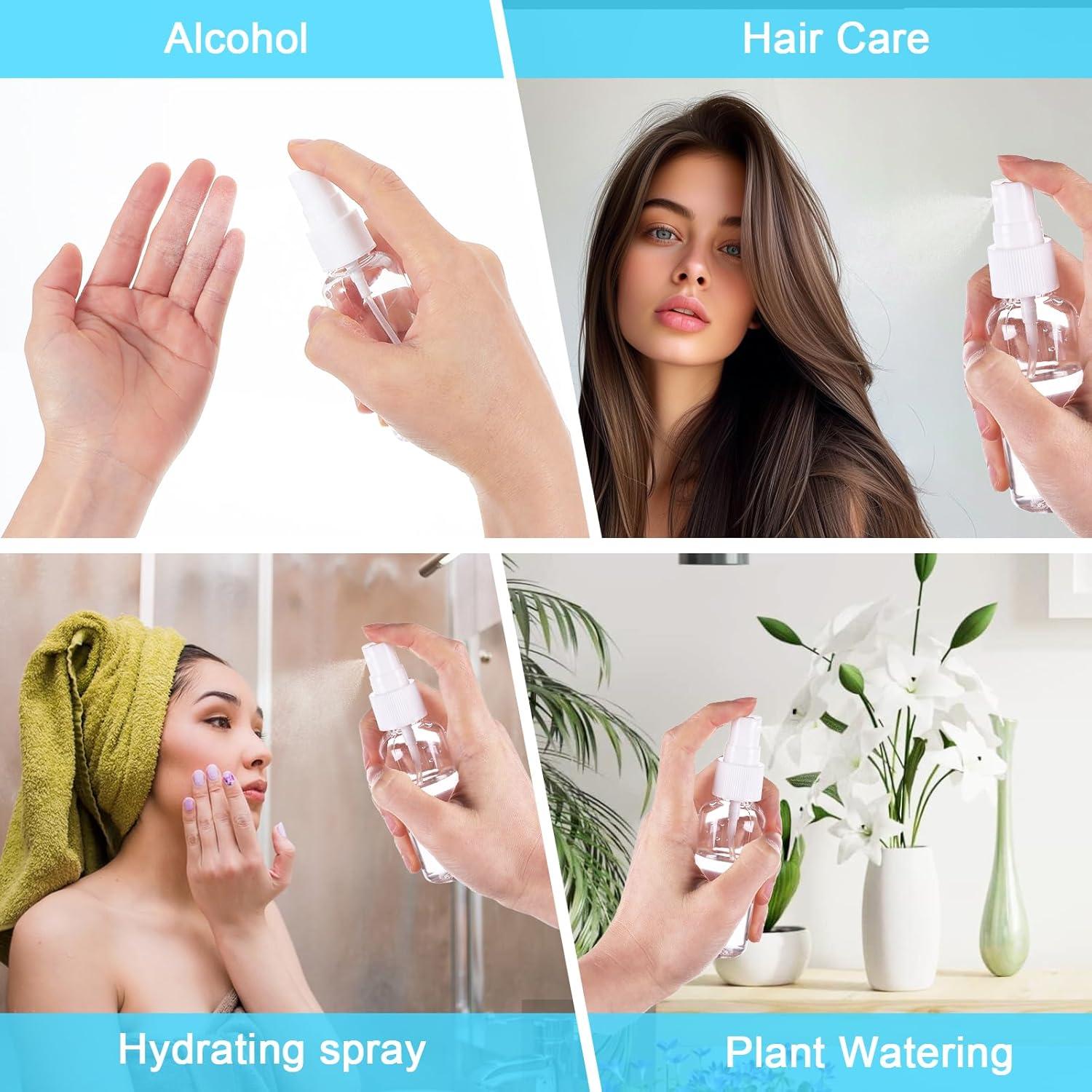 Set de 10 Botellas de Spray 50ml Qianyu Transparentes