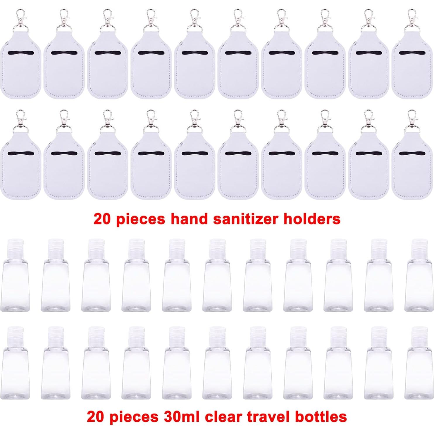 Duufin Set de Botellas de Viaje 40 Piezas 30ml Blancas