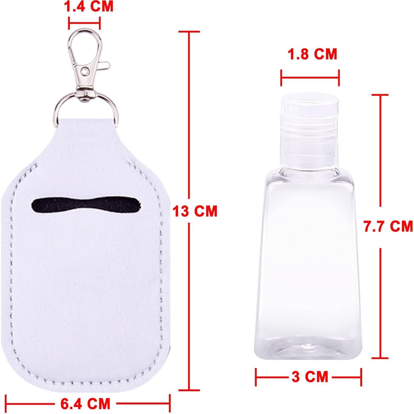 Duufin Set de Botellas de Viaje 40 Piezas 30ml Blancas