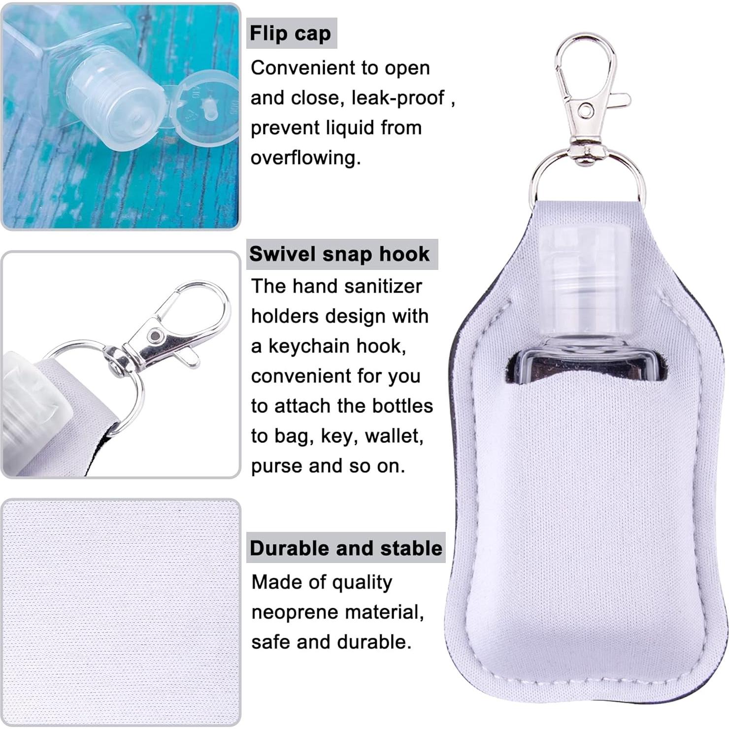 Duufin Set de Botellas de Viaje 40 Piezas 30ml Blancas