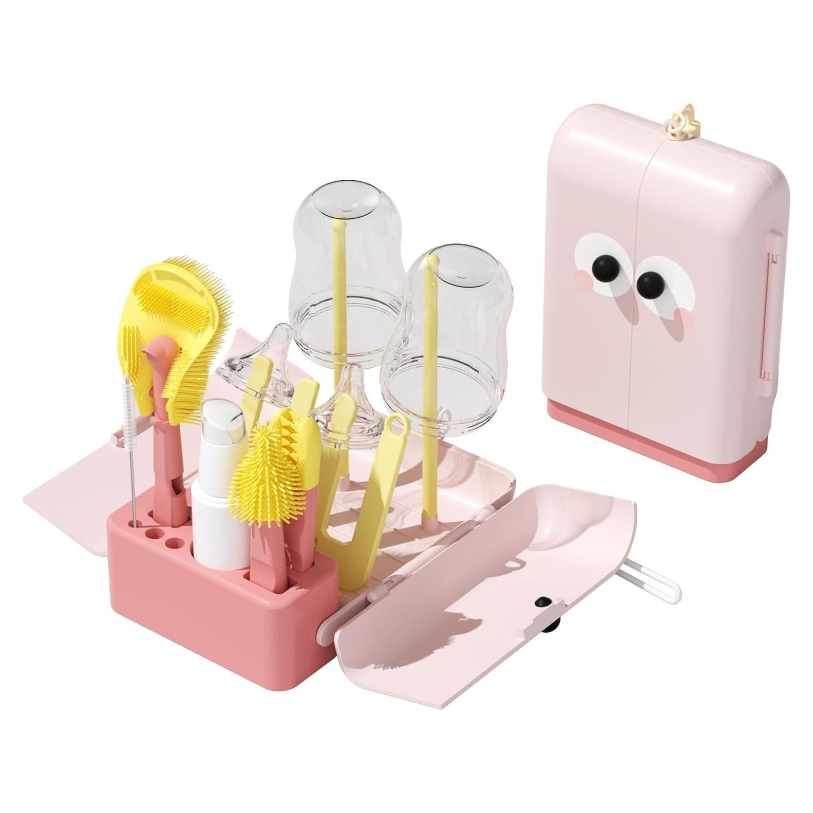 Juego de Cepillos para Botellas Gulsmami 7 en 1 Rosa