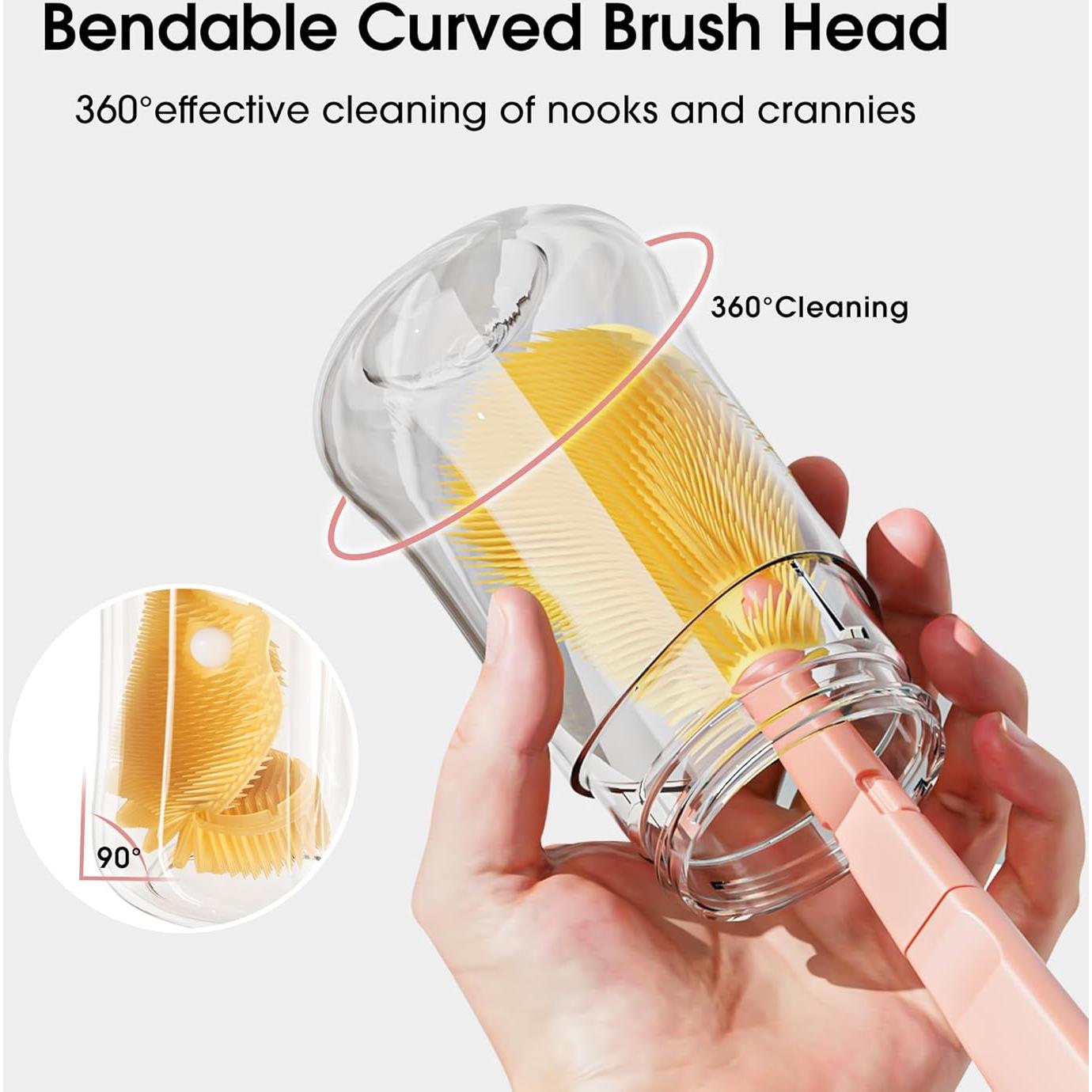 Juego de Cepillos para Botellas Gulsmami 7 en 1 Rosa