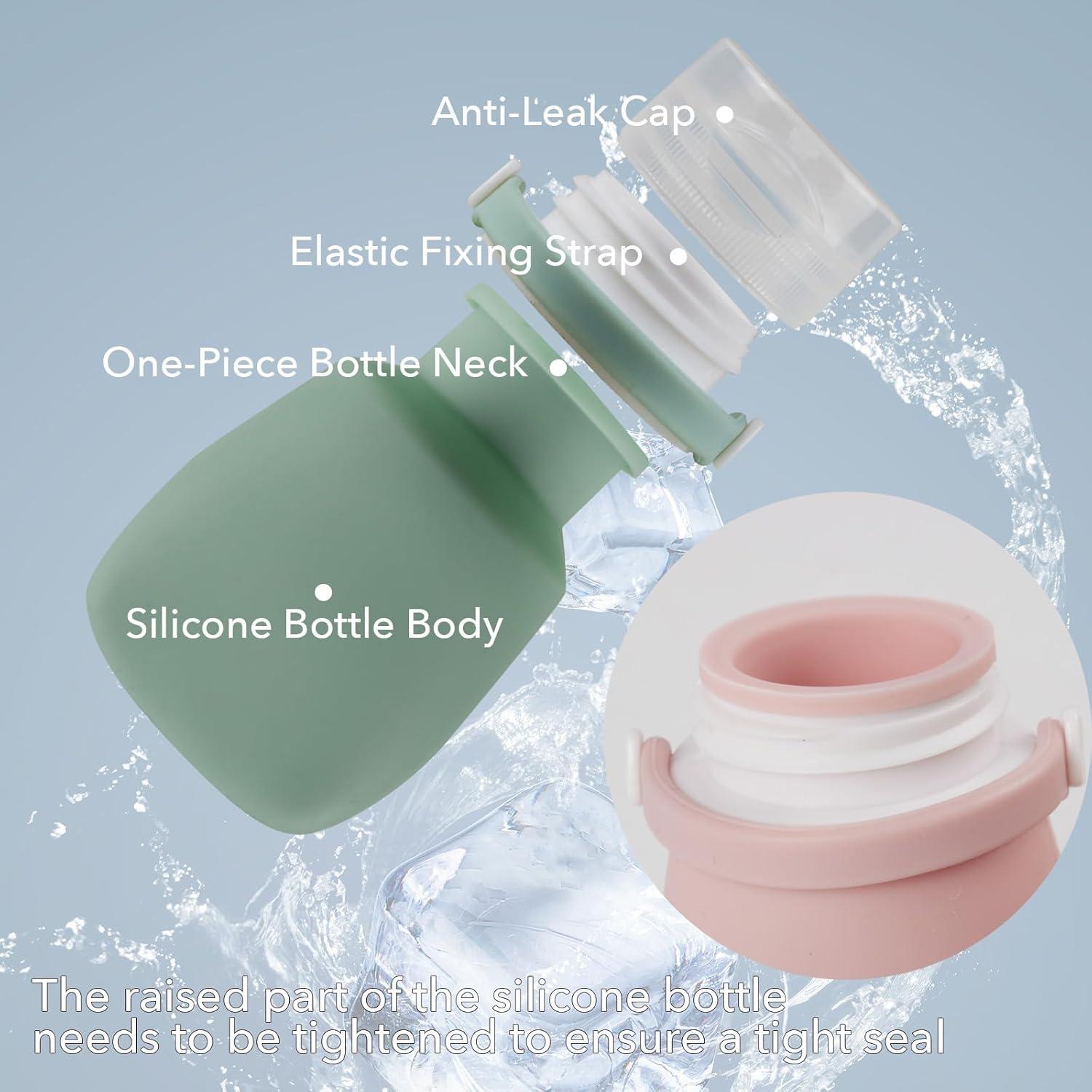 Botellas de Viaje 30ml XSCQ A Prueba de Fugas - Paquete de 4