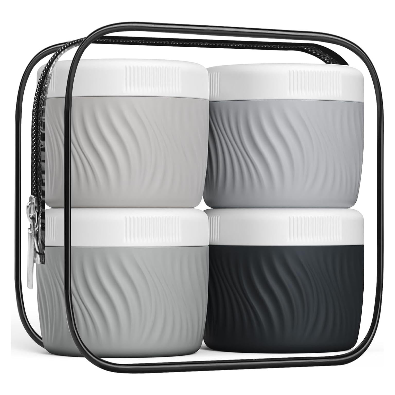 Contenedores de Viaje Silicona KUANGRE 90ml A Prueba de Fugas