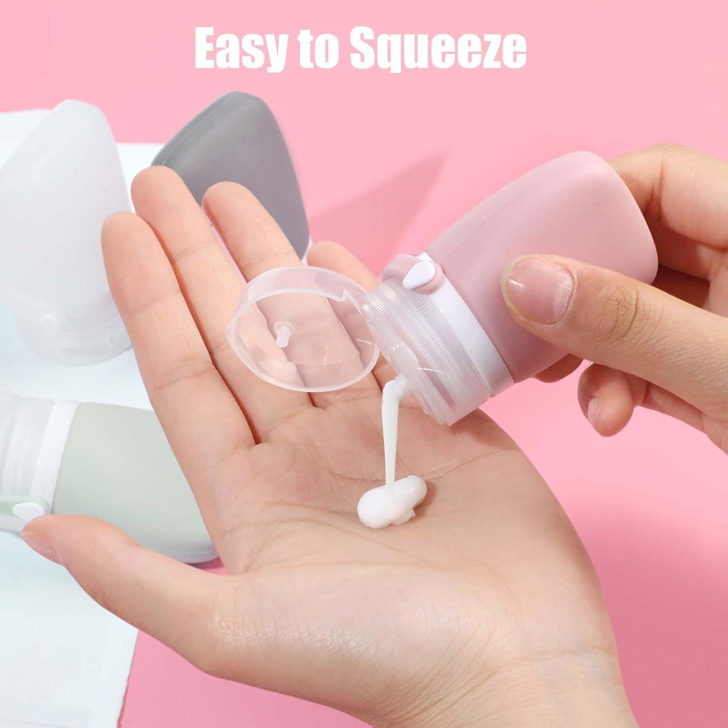 Botellas de Viaje Silicona 1 oz WXOIEOD A Prueba de Fugas