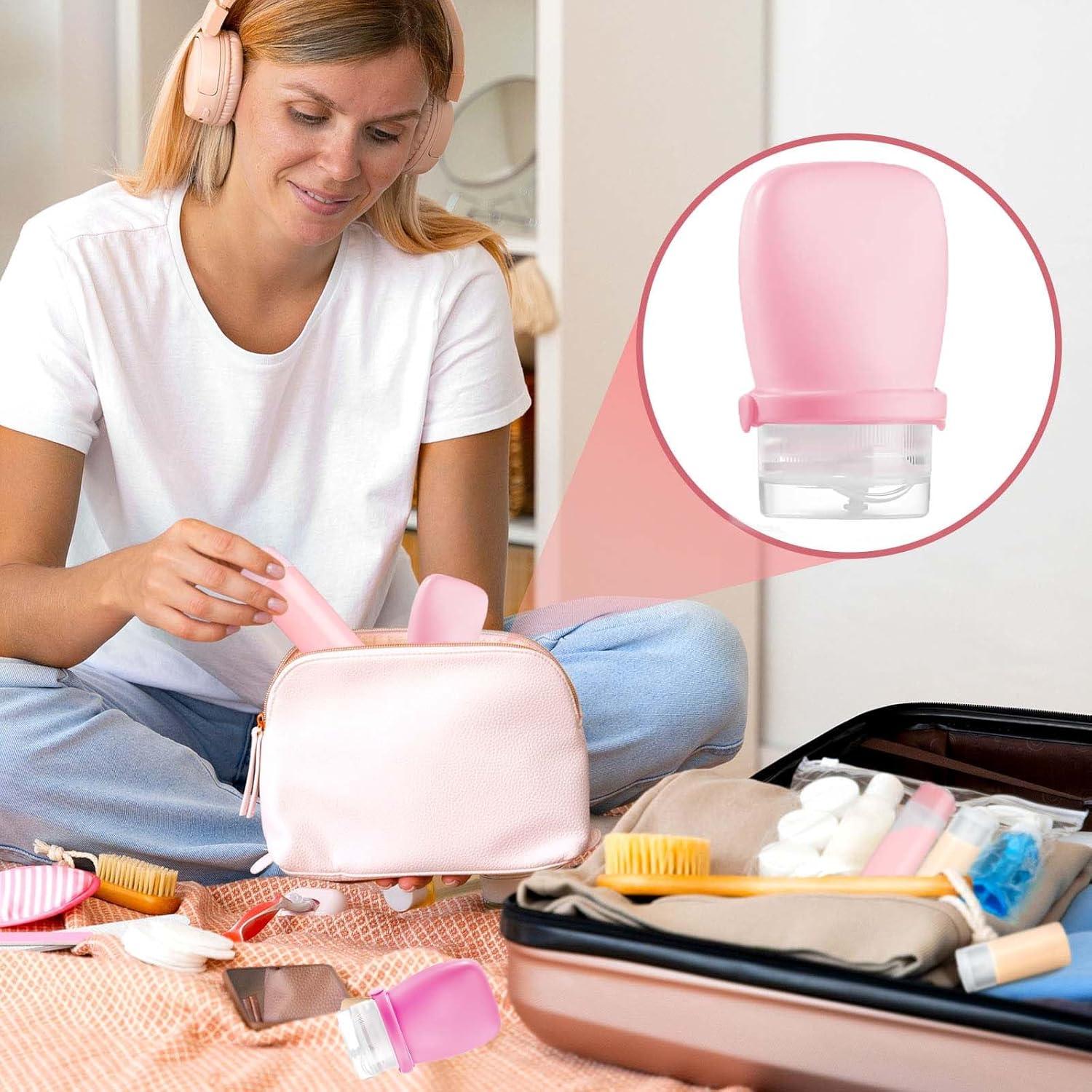 Botellas de Viaje Silicona 1 oz WXOIEOD A Prueba de Fugas