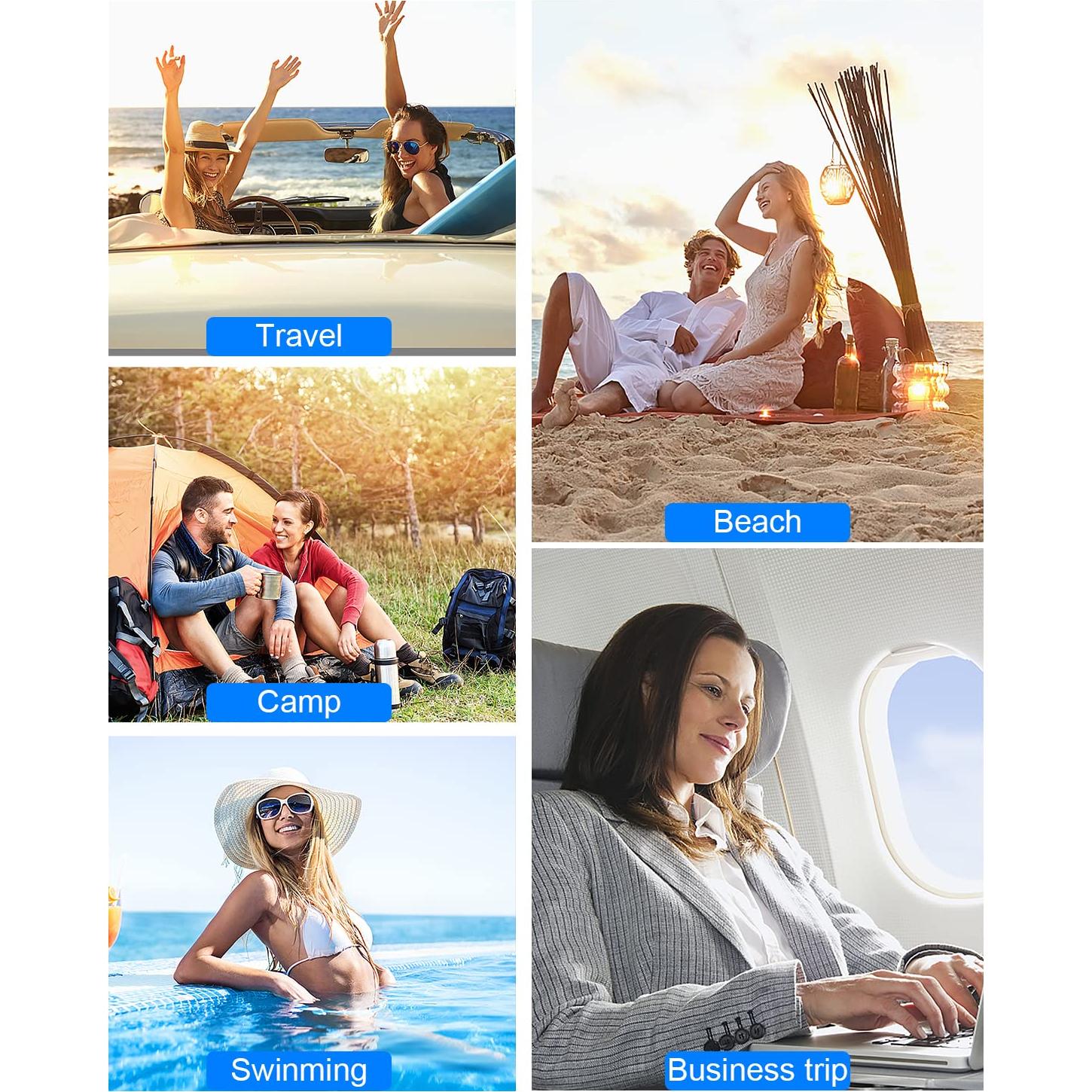 Paquete de 17 Bolsas de Viaje SEQUHITKU A Prueba de Fugas