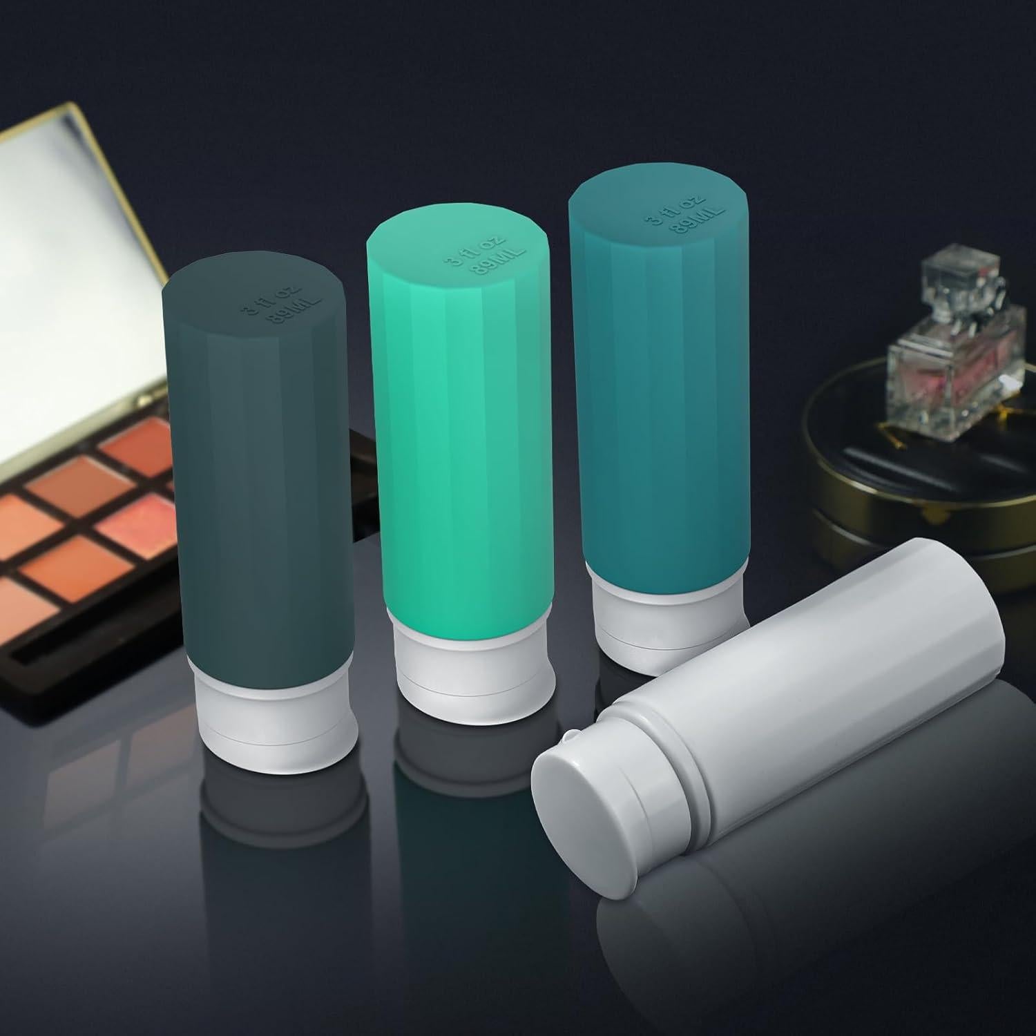 Botellas de Viaje Yolaist - Paquete de 4 Silicona 89ml