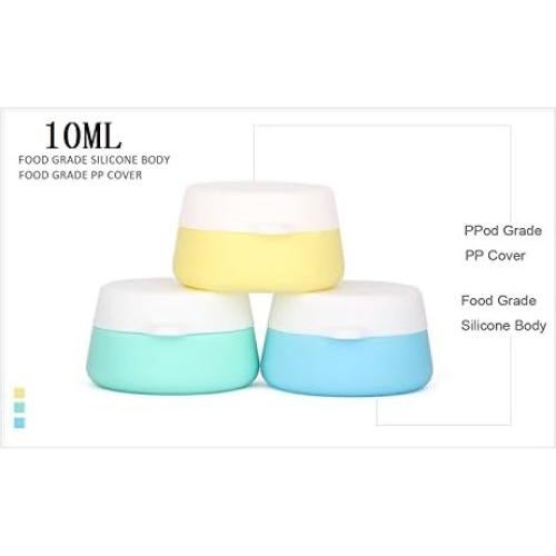 Frascos de Cosméticos de Silicona BlueSunshine 10ml - 3 Piezas