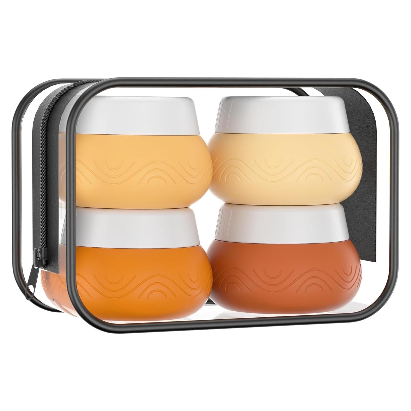 Contenedores de Viaje Aveniee 30ml Silicona Aprobados por TSA