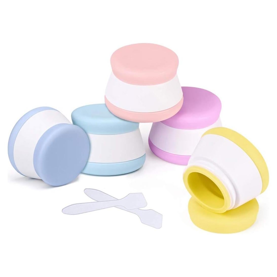 AOUTACC 5 Tarros de Silicona 20ml A prueba de Fugas para Viaje