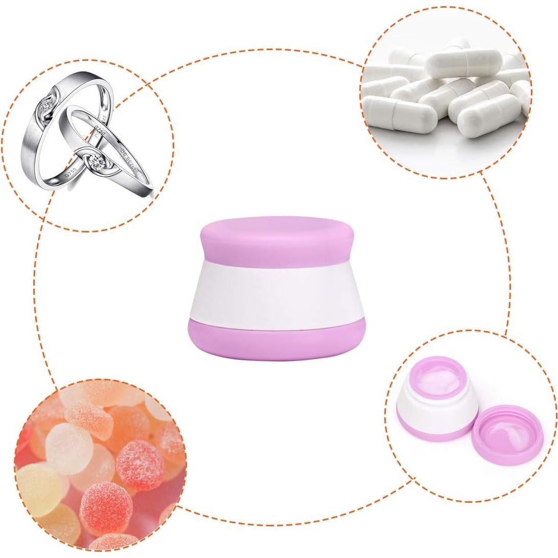 AOUTACC 5 Tarros de Silicona 20ml A prueba de Fugas para Viaje