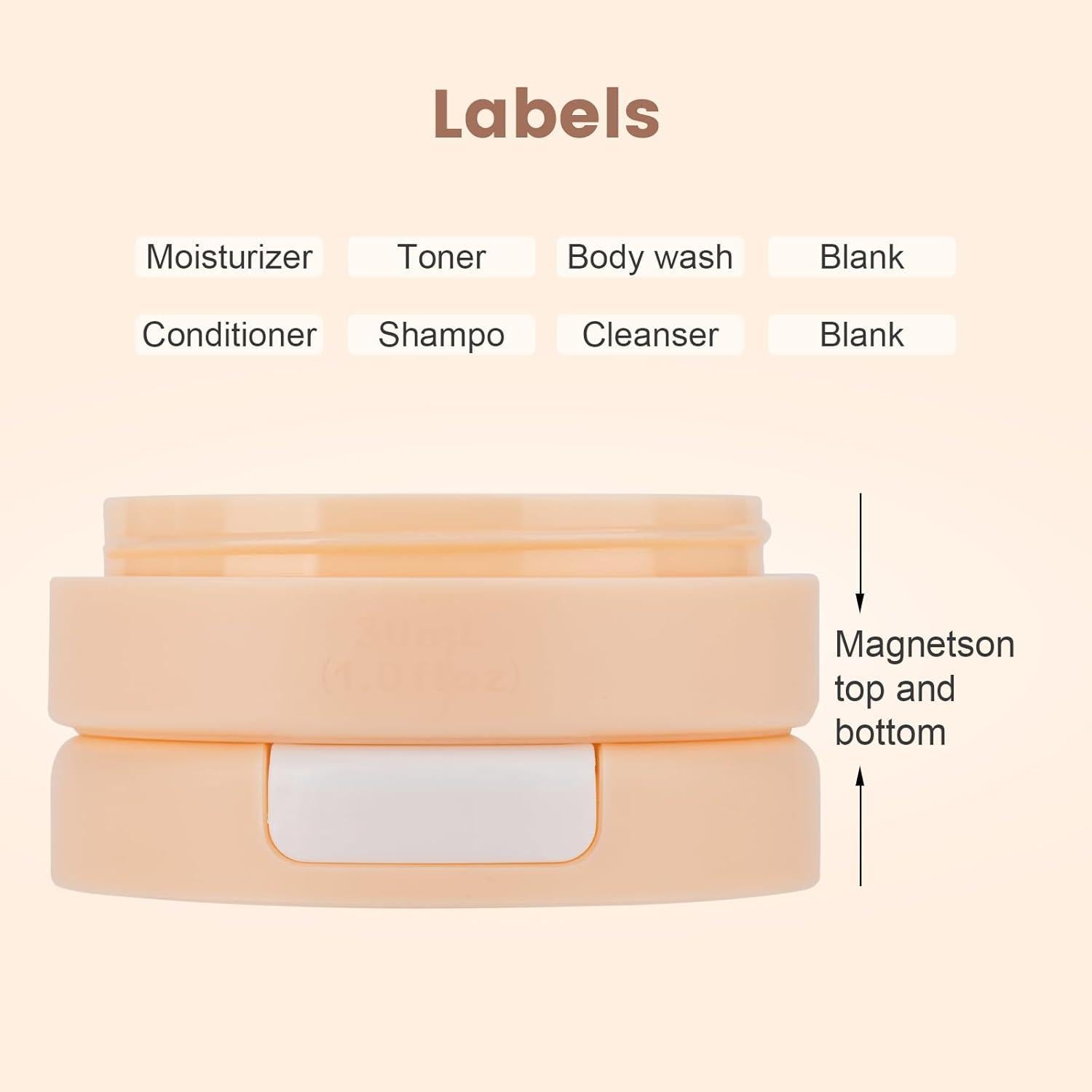 Contenedores de Viaje Gemice 30ml a Prueba de Fugas - Set de 4