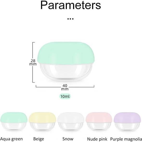 Tarros de Viaje Sprigold 0.34oz/10ml A prueba de Fugas - 5 Piezas