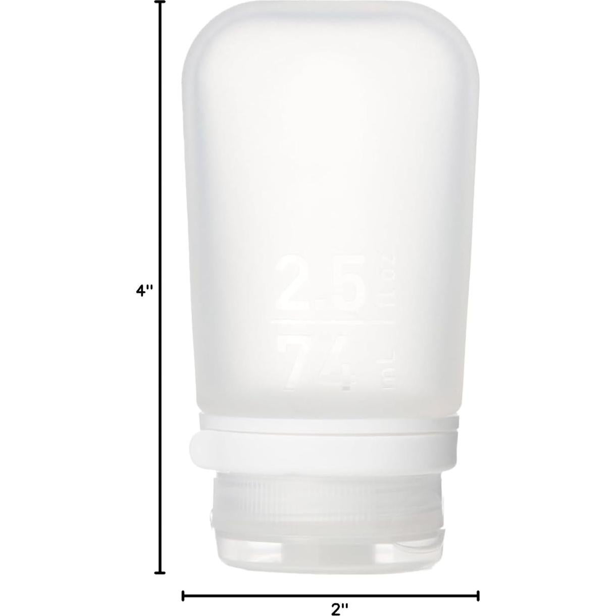 Botella de Viaje Silicona Reutilizable humangear GoToob+ 74ml