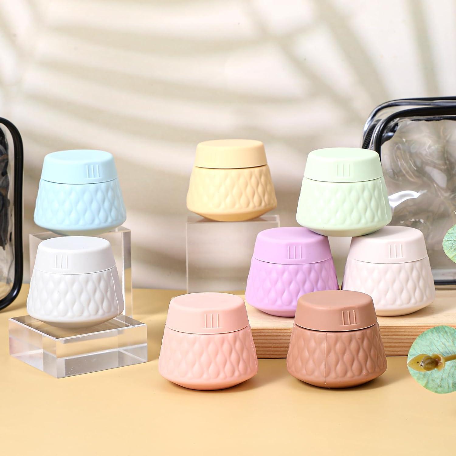 8 Tarros de Silicona para Crema COMNICO 30ml A prueba de Fugas