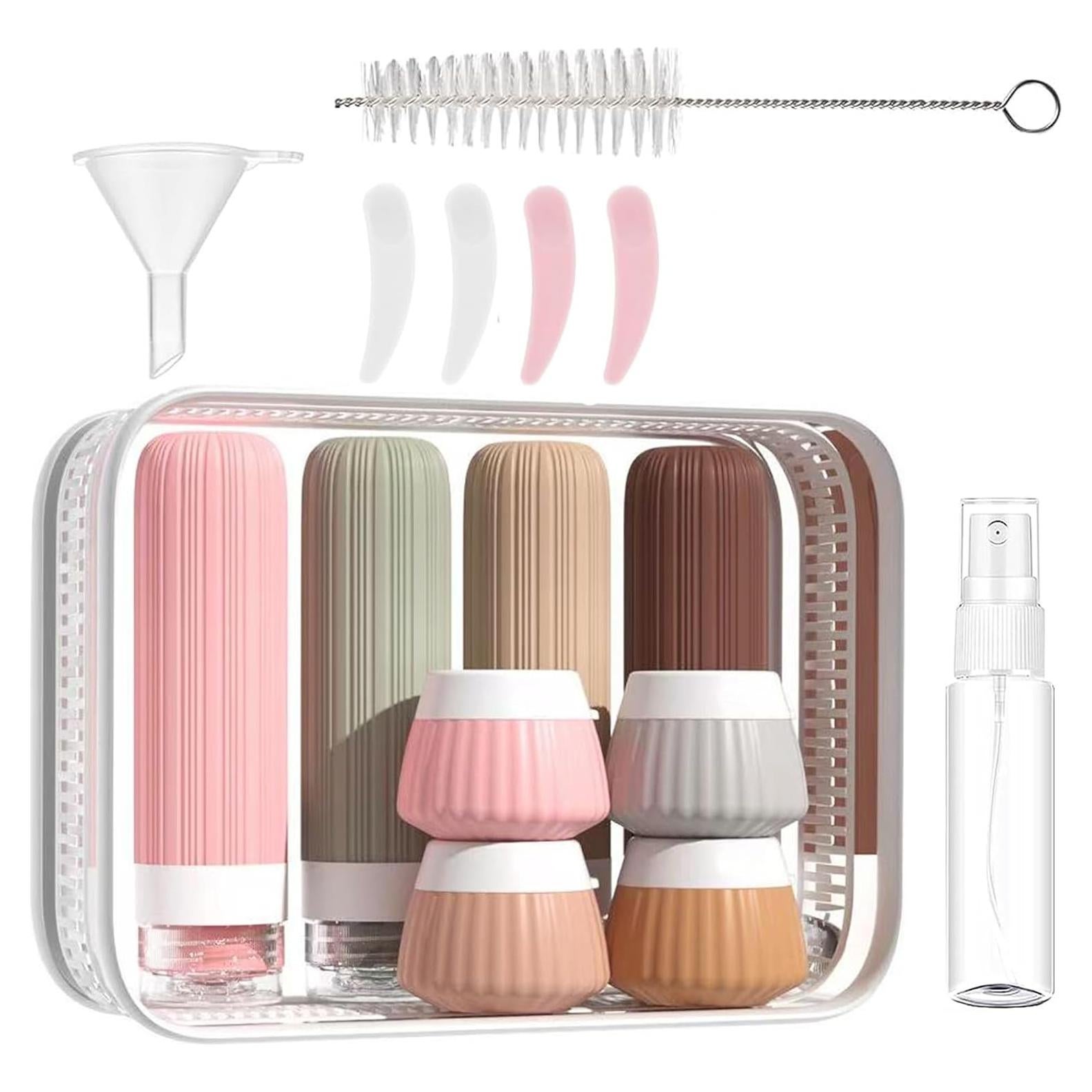 Set de Botellas de Viaje Flauntia 15 Piezas Silicona 90ml