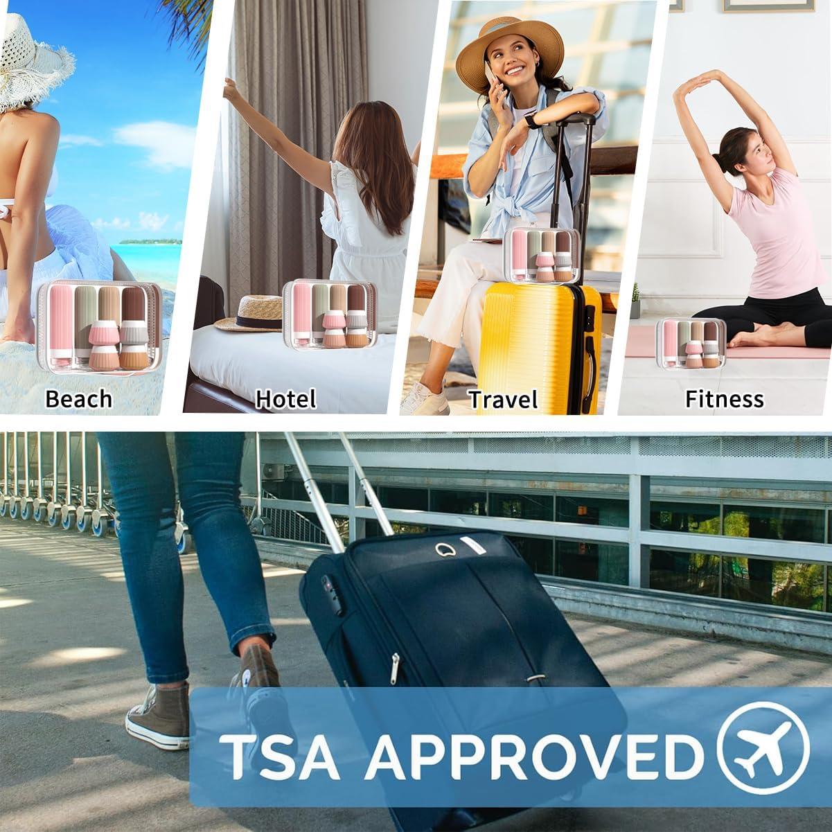 Set de Botellas de Viaje Flauntia 15 Piezas Silicona 90ml