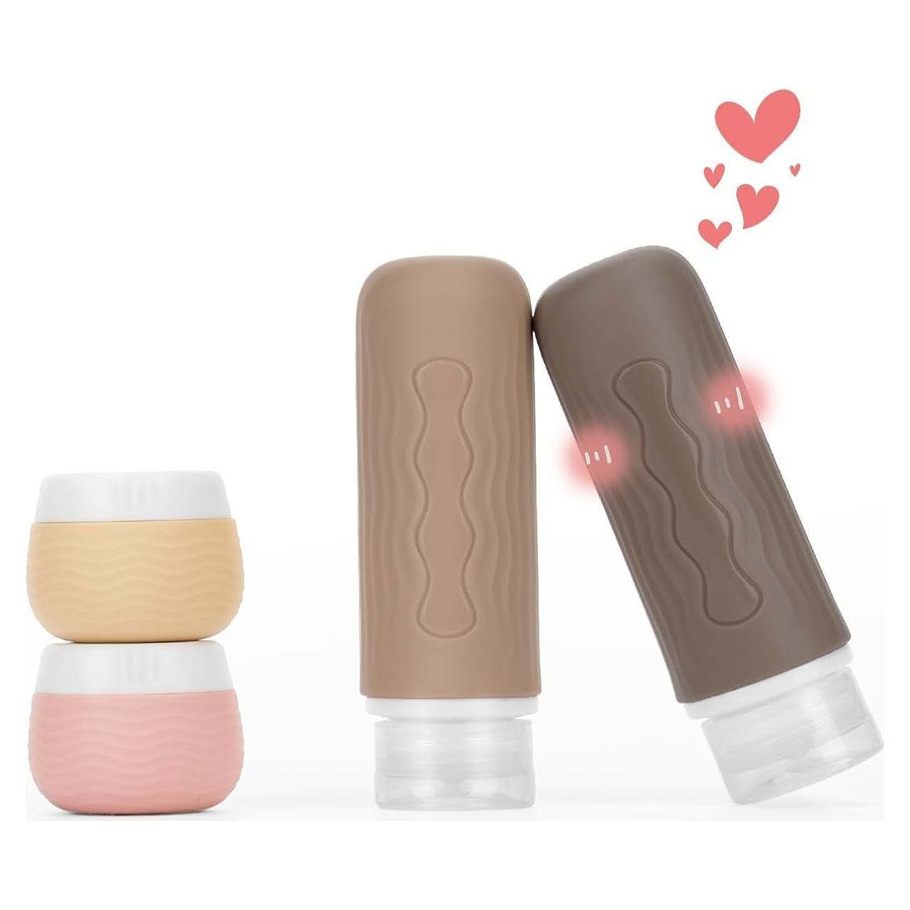 Contenedores de Viaje Silicona Yinke - 4 Piezas A Prueba de Fugas