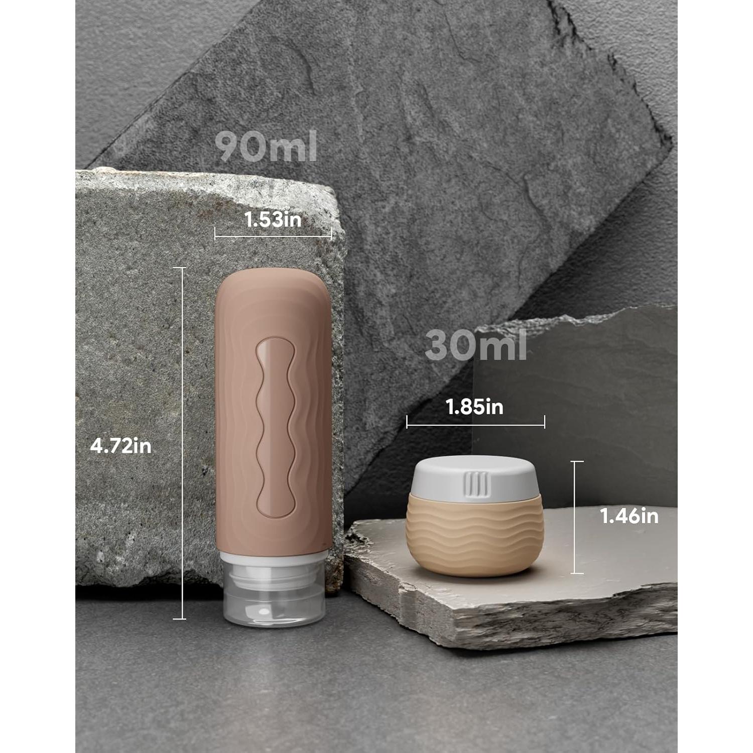 Contenedores de Viaje Silicona Yinke - 4 Piezas A Prueba de Fugas