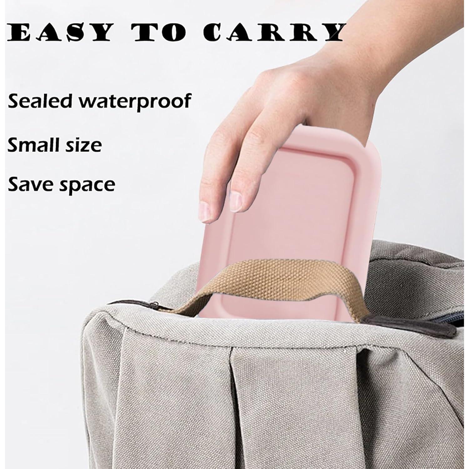 Estuche de Jabón de Silicona CIKE a Prueba de Fugas Rosa