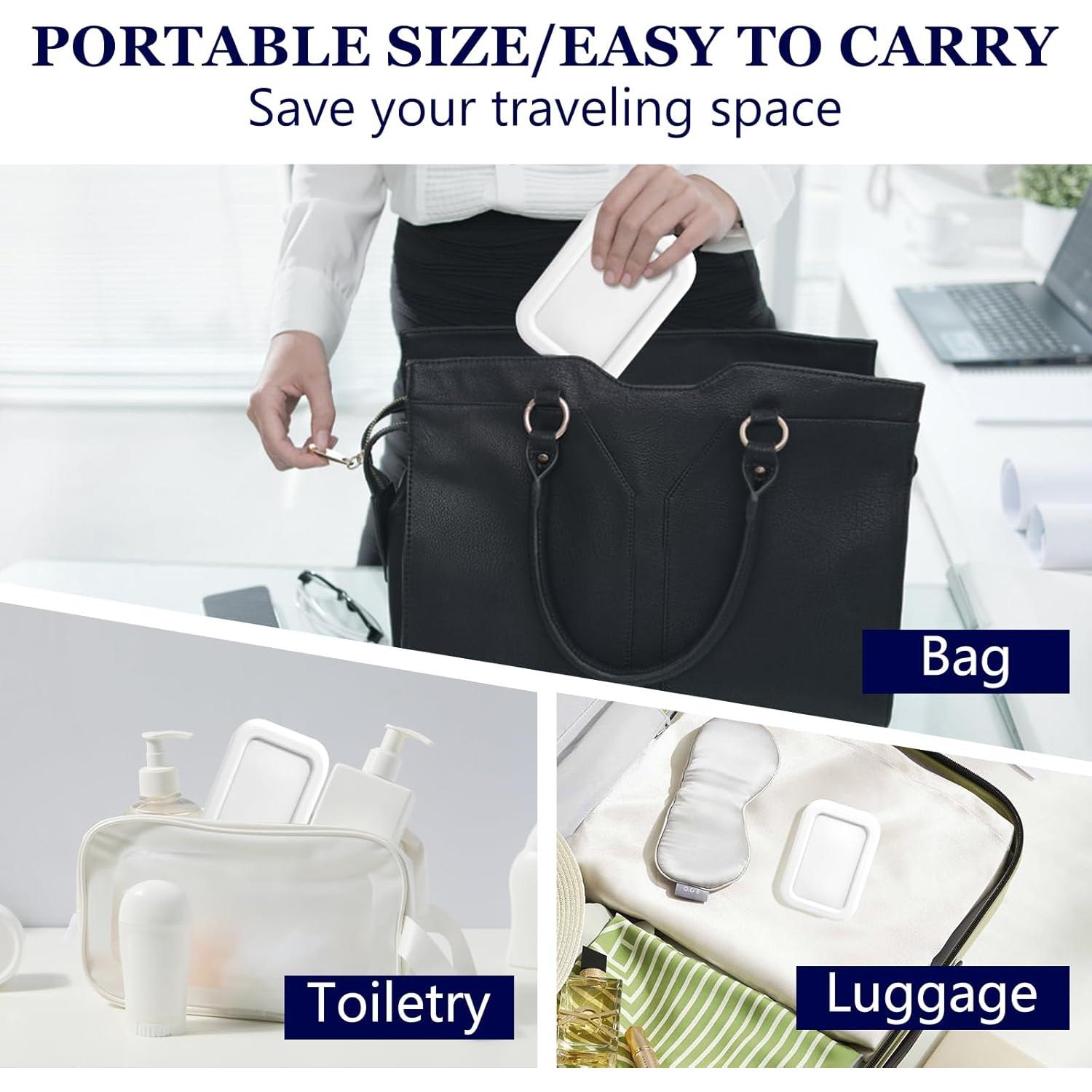 Estuche de Jabón de Silicona HighHerz Blanco para Viajes