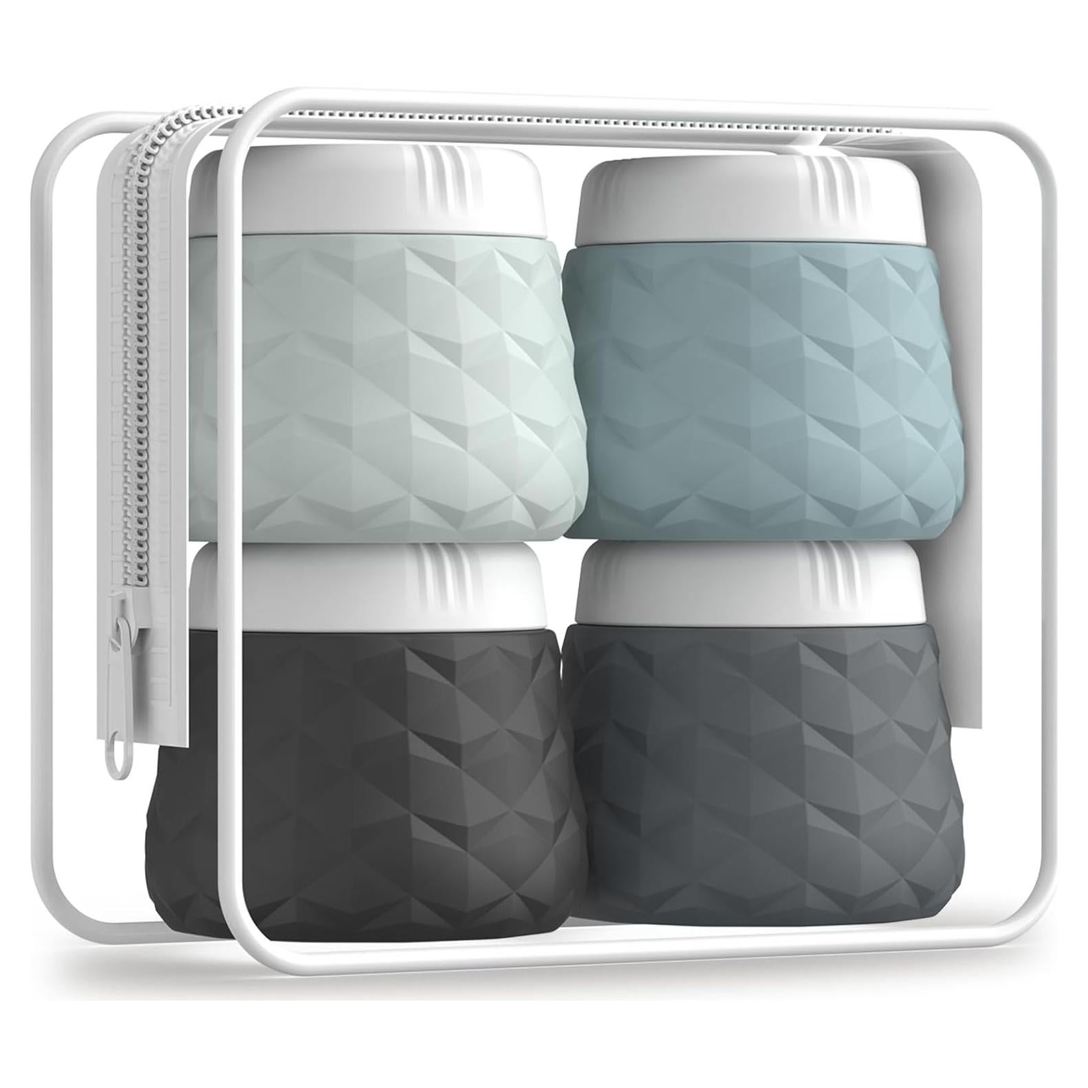 Contenedores de Viaje Silevoler 48g Silicona Aprobados TSA