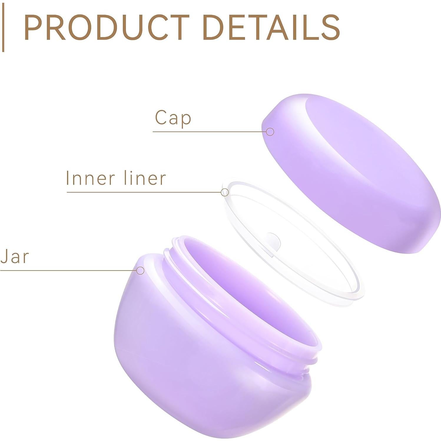 Set de Contenedores de Viaje ZOADLE 6 Piezas 10-30g A Prueba de Fugas