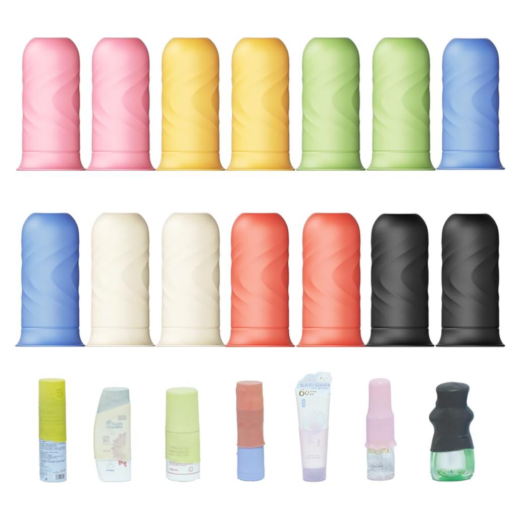 Cubiertas de Botellas de Silicona Cainiao - Paquete de 14 Viaje