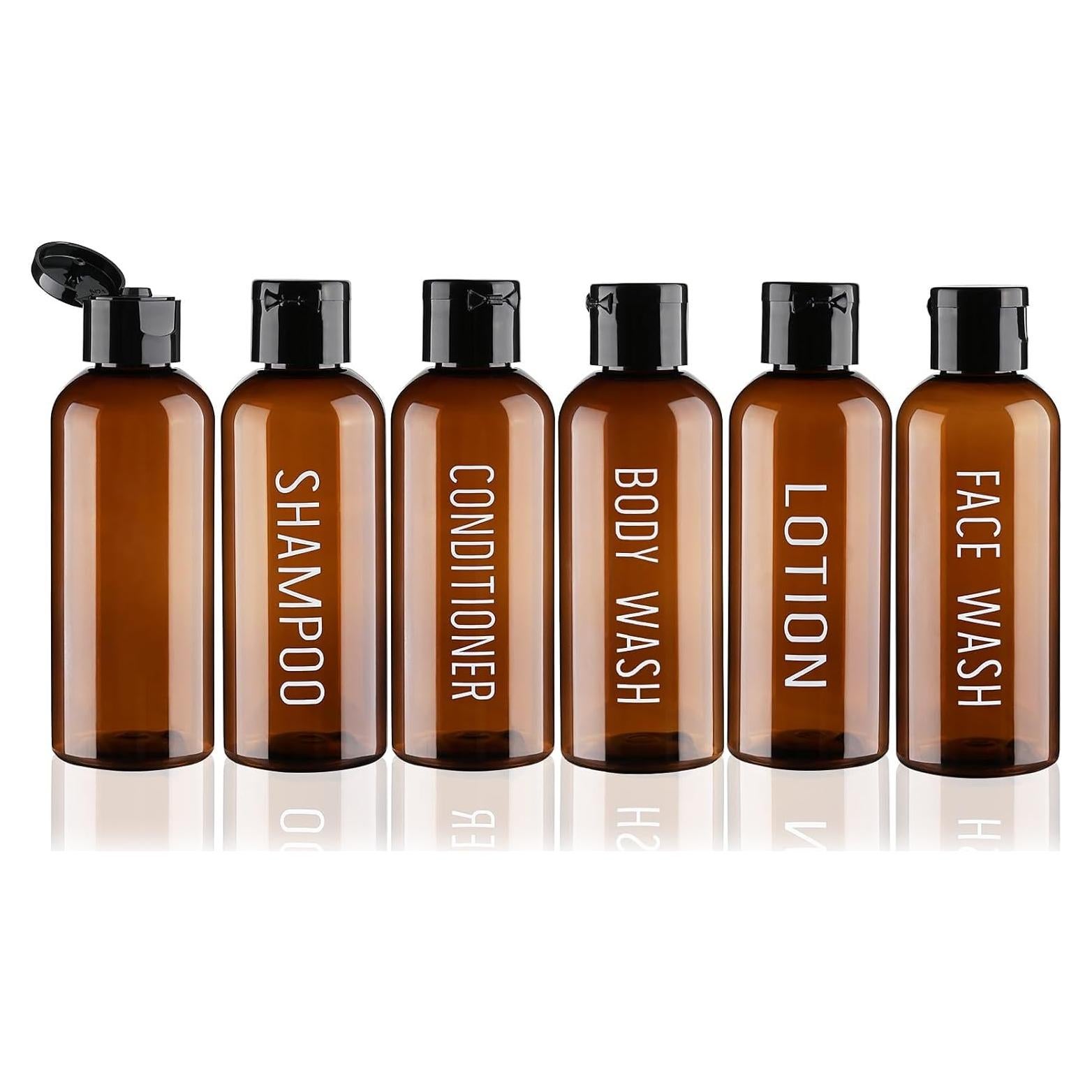 Botellas de Viaje Wowang 6 Pack 100ml Aprobadas por TSA