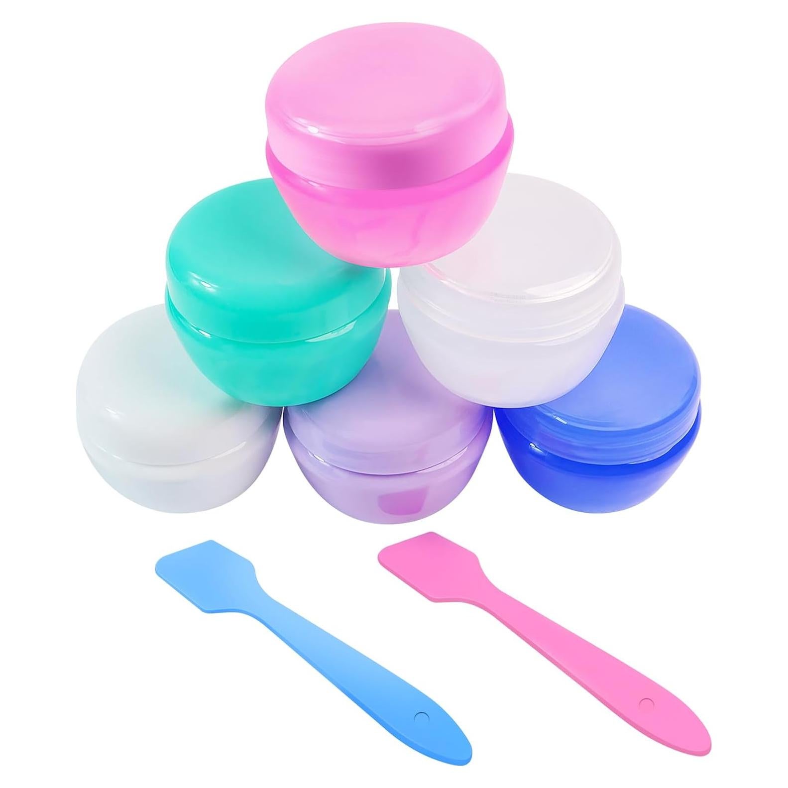 Set de 6 Contenedores de Viaje 20ml GAQWOK - A prueba de Fugas