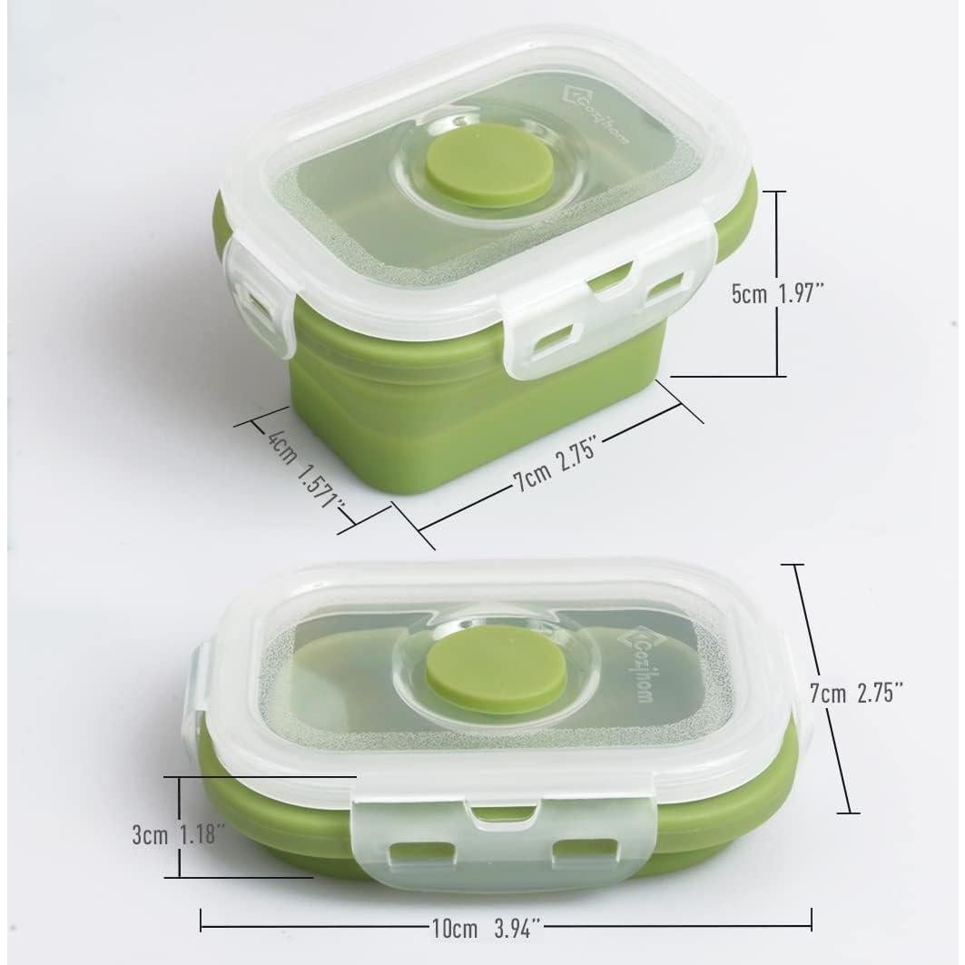 Contenedor de Almacenamiento de Alimentos Cozihom 148 ml Plegable 4 Pzas