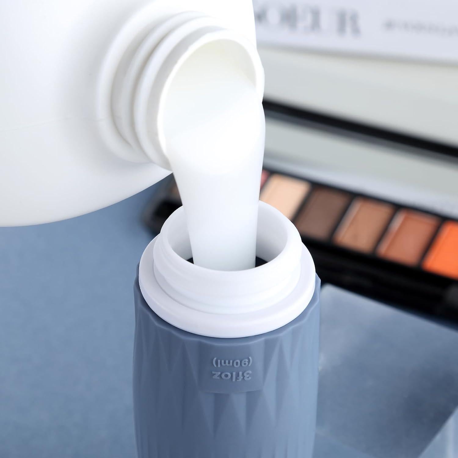 Botellas de Viaje Gemice 4 Piezas 89ml Silicona A Prueba de Fugas