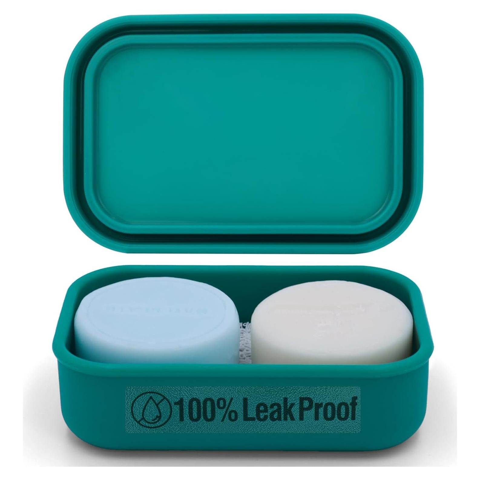 Estuche de Jabón de Viaje AIMAIAIMAI Verde a Prueba de Fugas