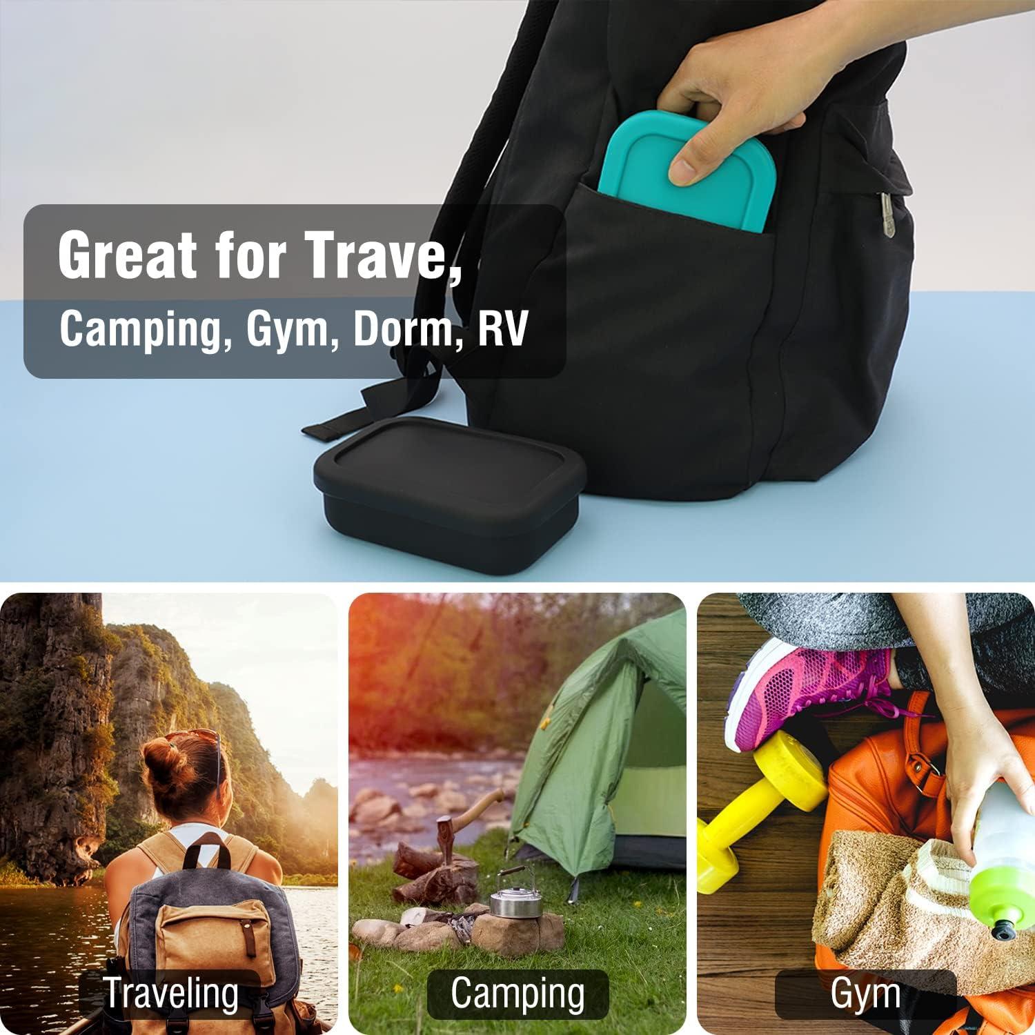 Estuche de Jabón de Viaje AIMAIAIMAI Verde a Prueba de Fugas