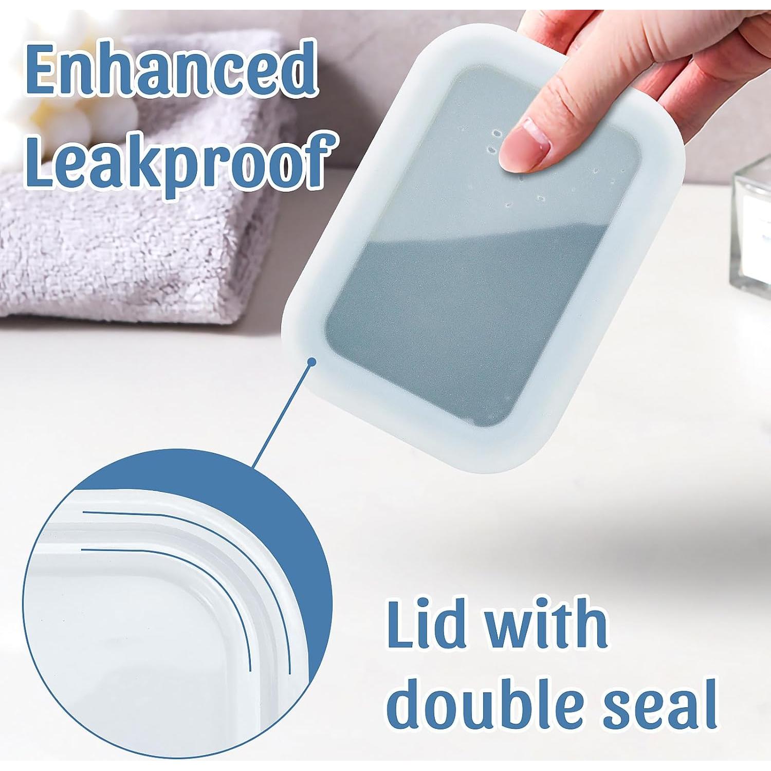 Contenedor de Jabón a Prueba de Fugas Ozner Gris 11.9x8.4 cm