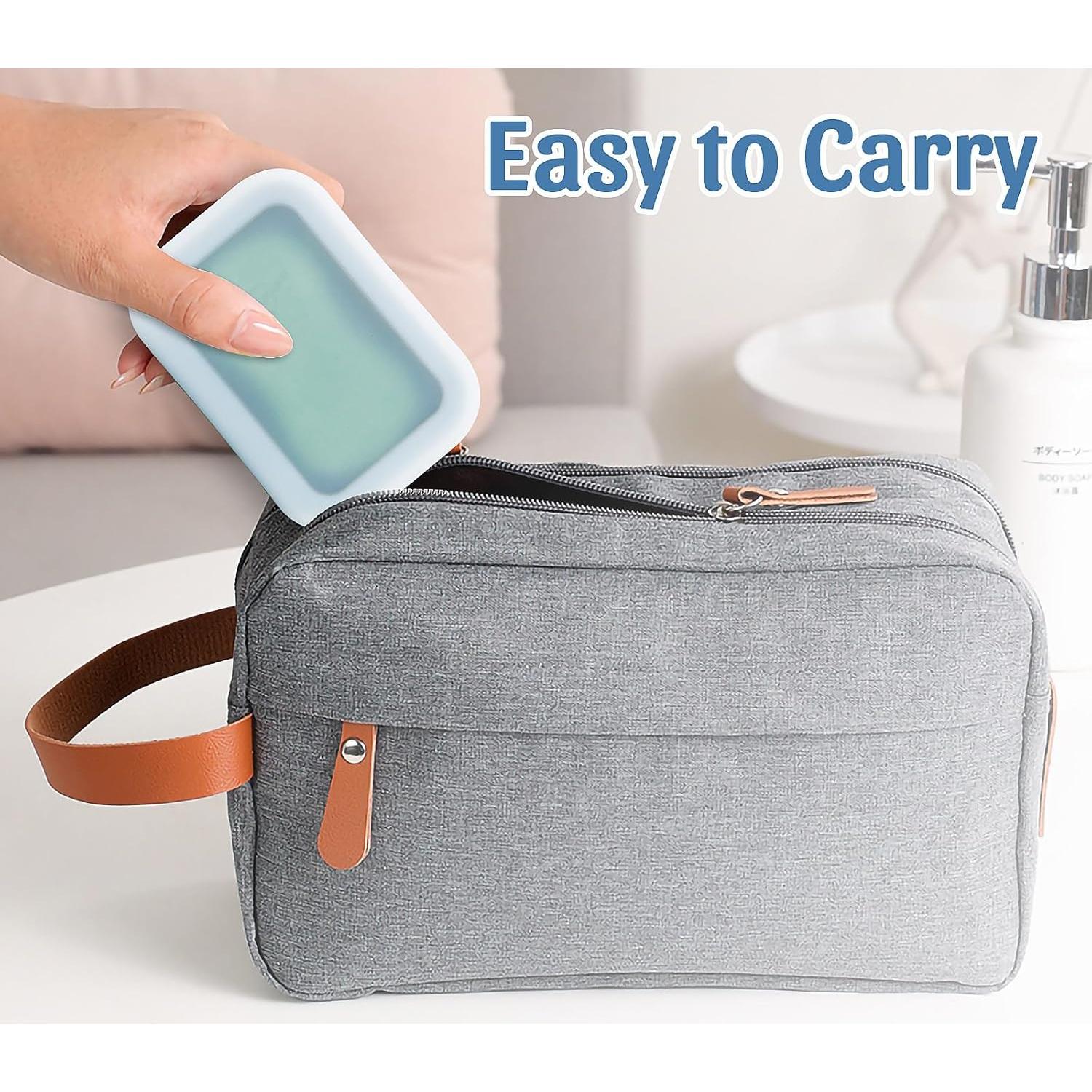 Contenedor de Jabón a Prueba de Fugas Ozner Gris 11.9x8.4 cm