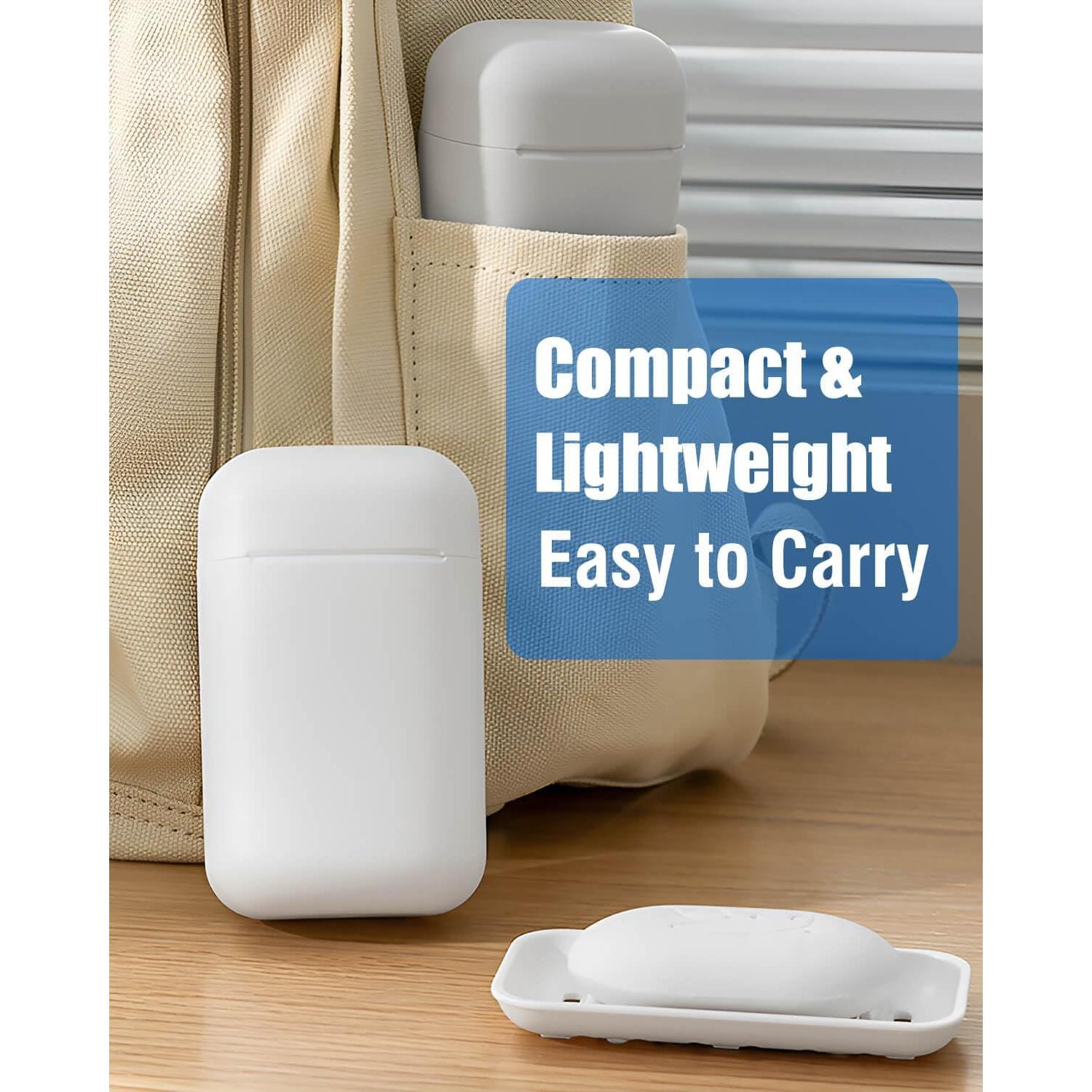 Estuche de Jabón AIMAIAIMAI Gris Compacto con Drenaje