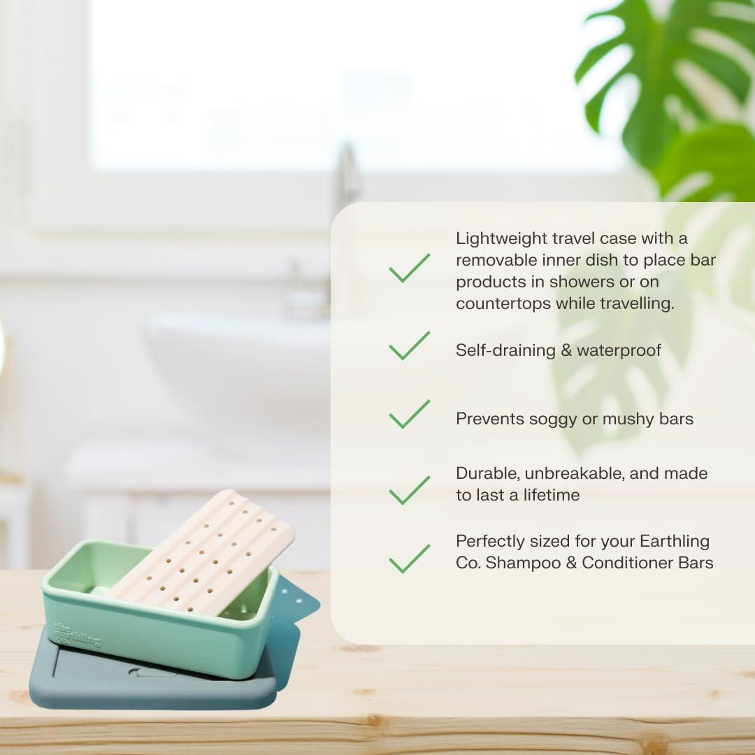 Estuche de Jabón Silicona The Earthling Co. 14.7x8.9cm
