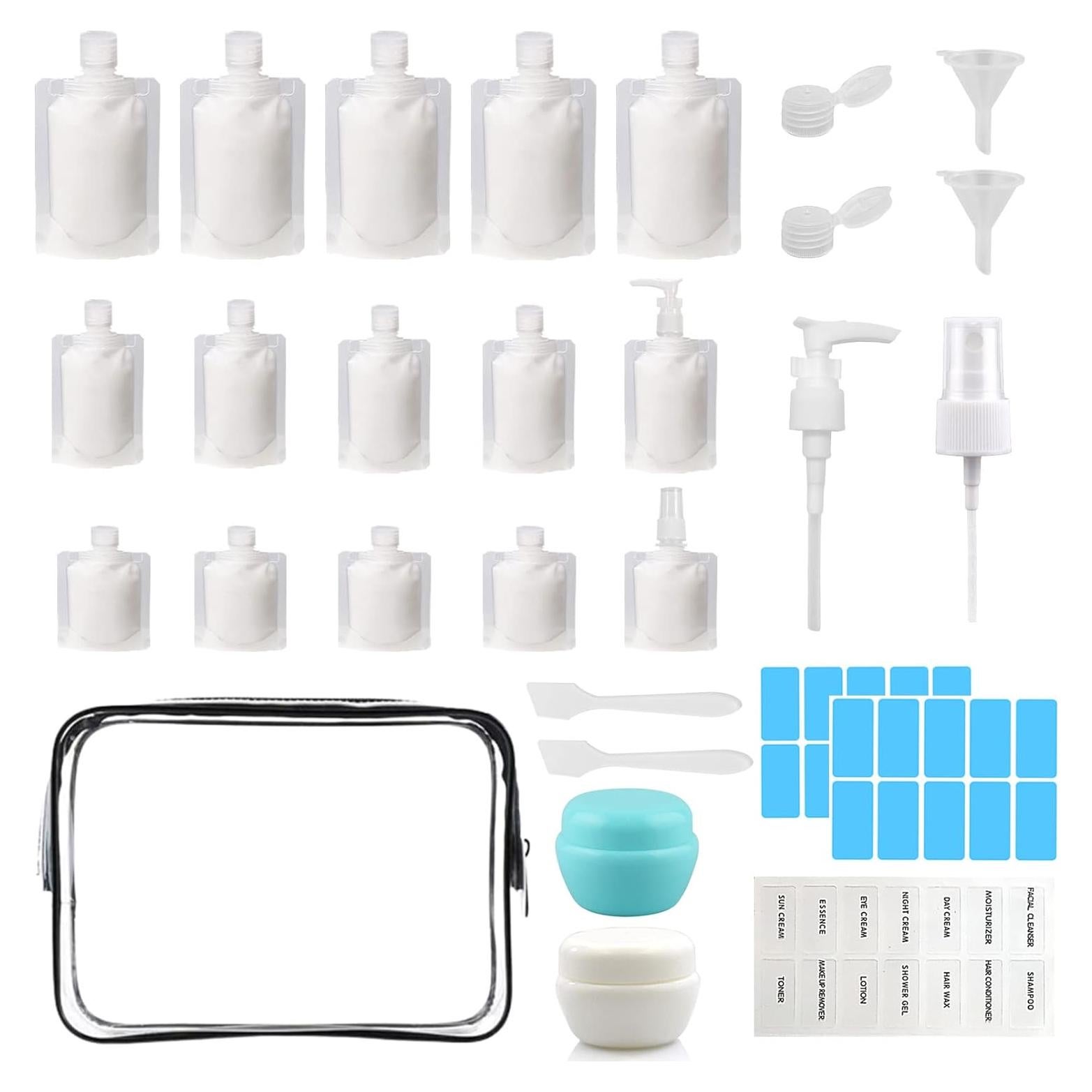 29 PCS Bolsa de Viaje Recargable GUXACU Aprobada por TSA