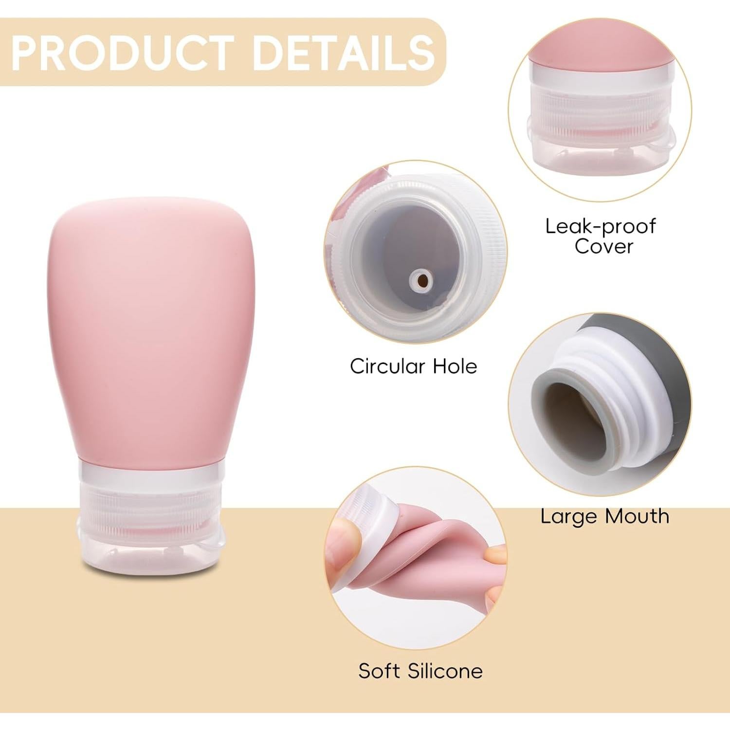 4 Botellas de Silicona para Aderezo 60ml XJMWXHFC