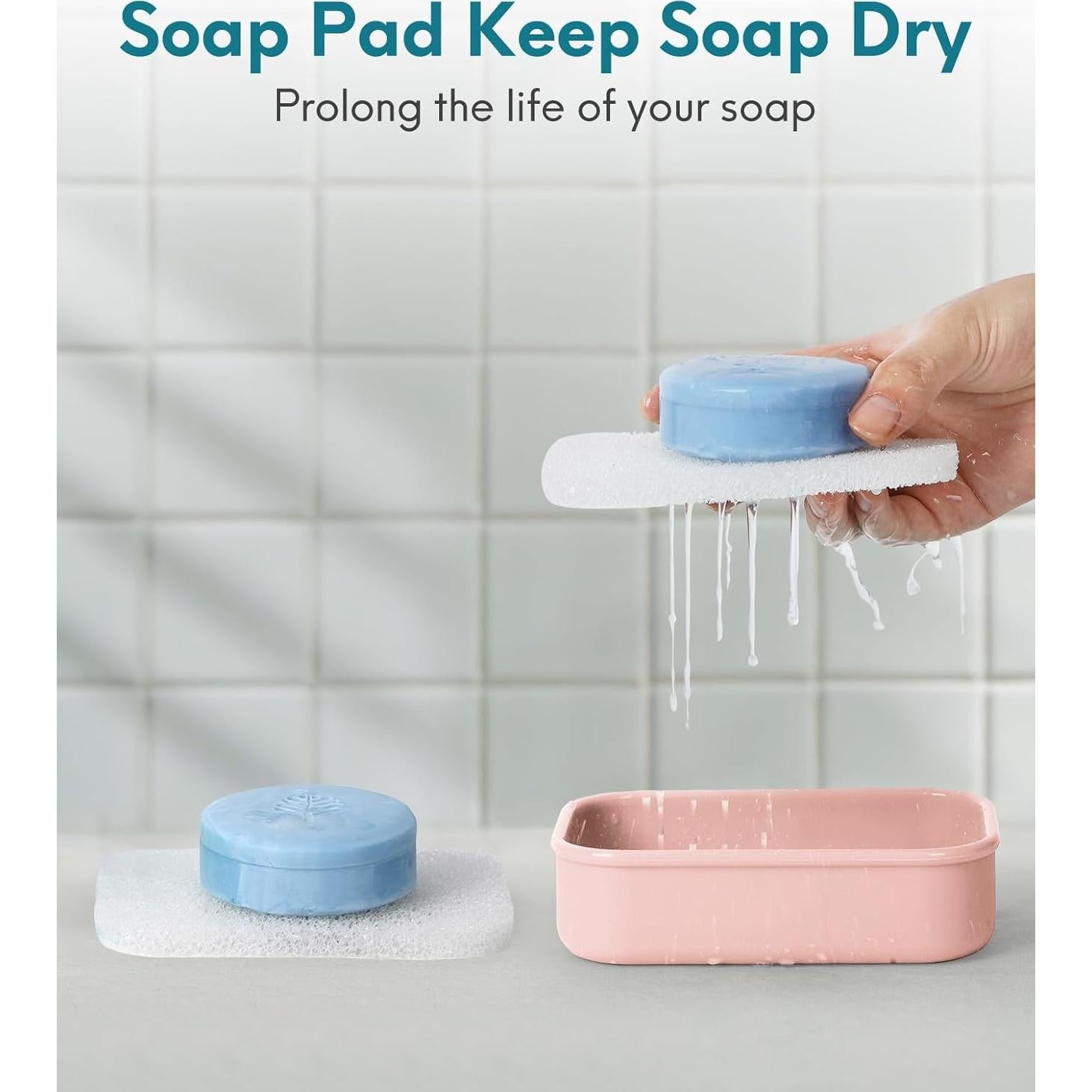 Funda de Jabón de Viaje Quatish Rosa a Prueba de Fugas