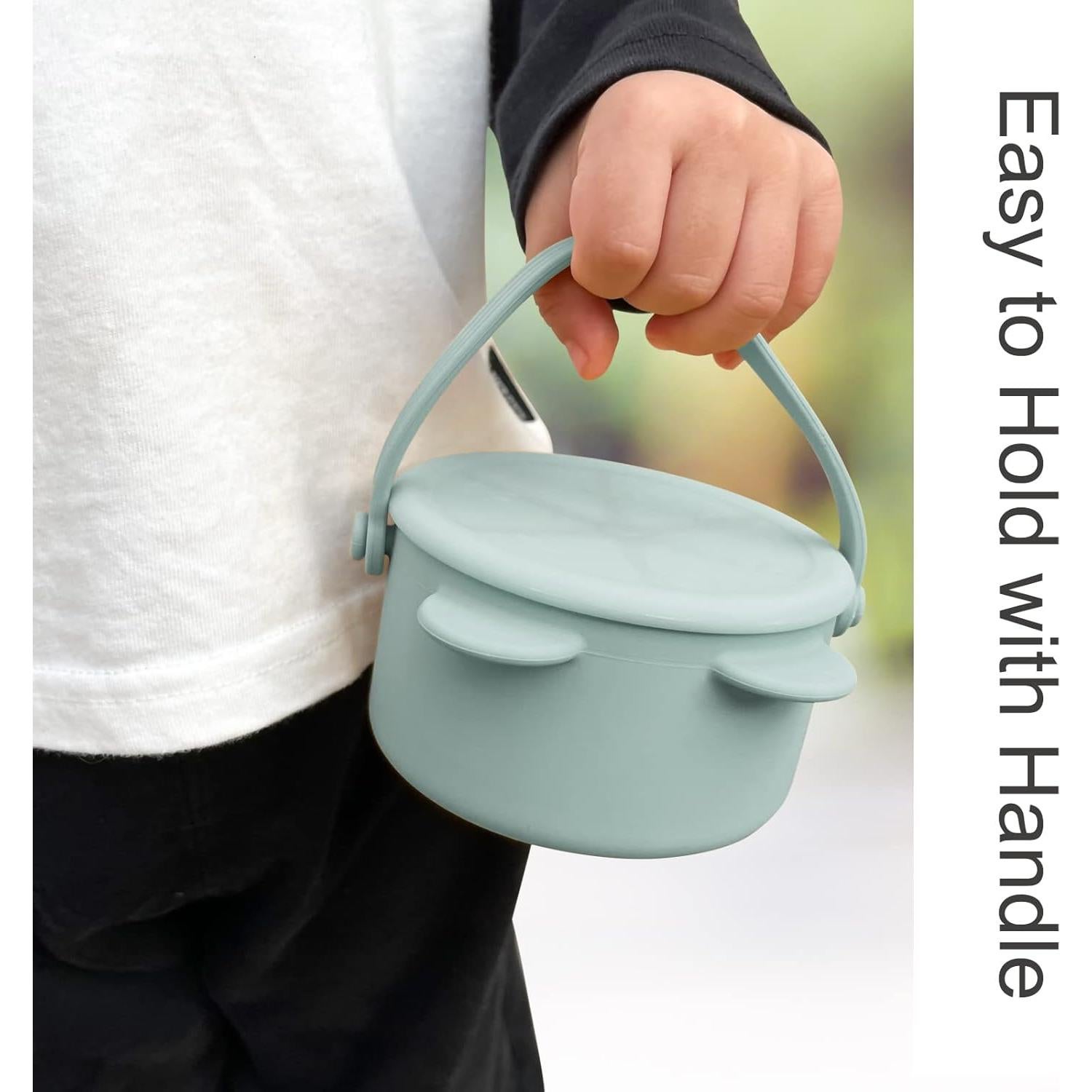 Tazas de Snack Silicona Dilovely 266 ml A prueba de Derrames