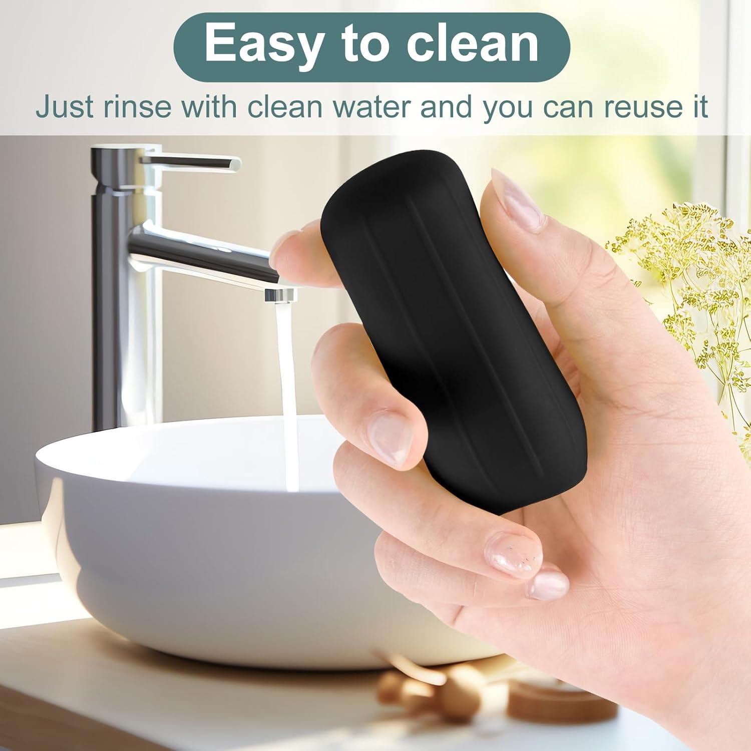 Fundas de Silicona para Botellas NACHLYNN 10 Pcs Negro