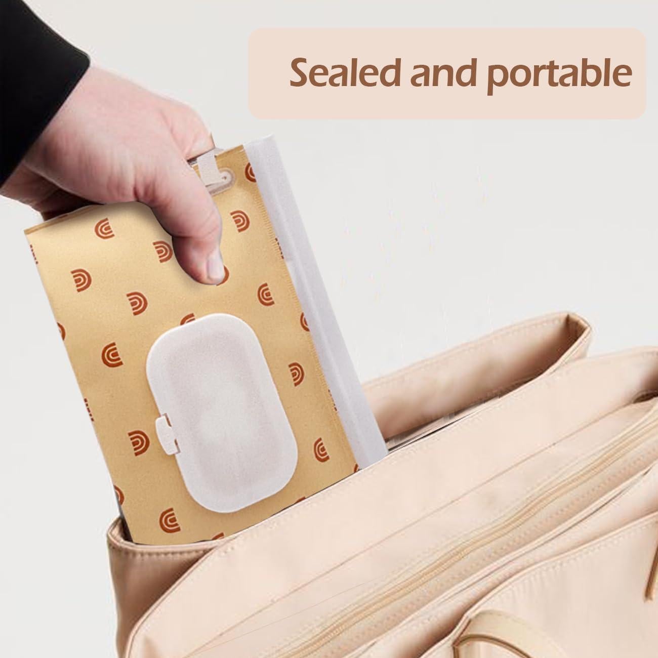 Dispensador de Toallitas para Bebés Bohemio - Portátil y Reutilizable