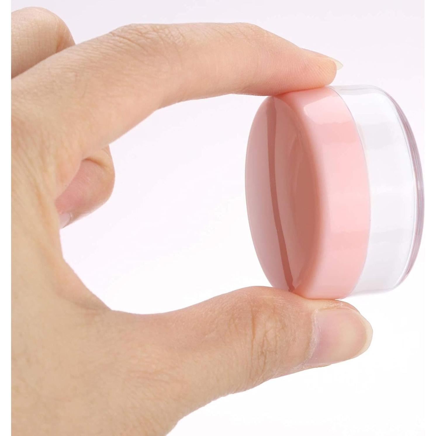 Tarros de Muestra Cosméticos Recargables BTYMS 100x10g Rosa