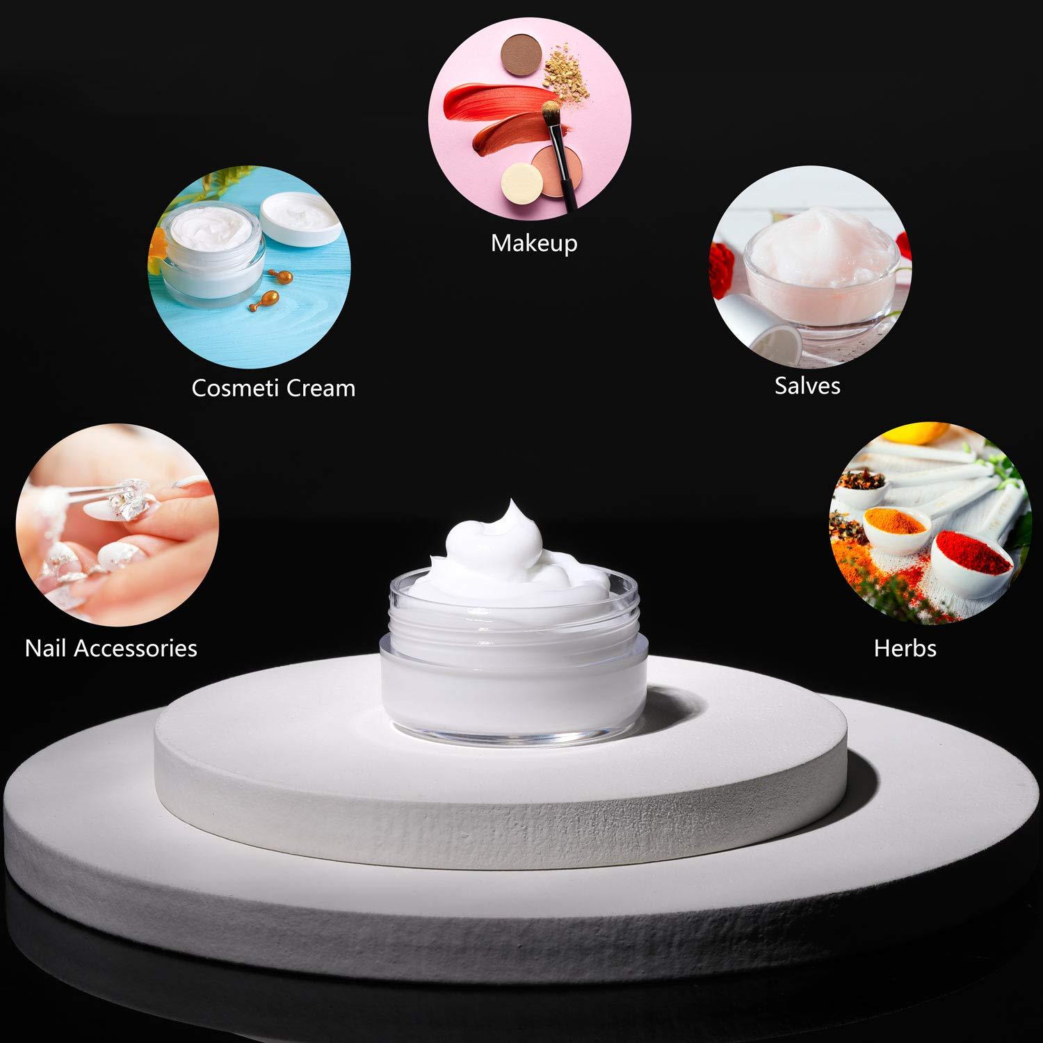 Tarros de Muestra Cosméticos Recargables BTYMS 100x10g Rosa