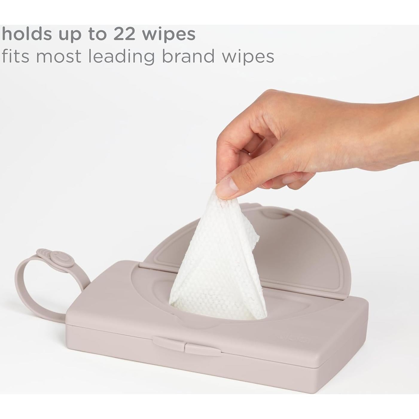 Dispensador de Toallitas Ubbi On-the-Go Taupe 22 Toallitas