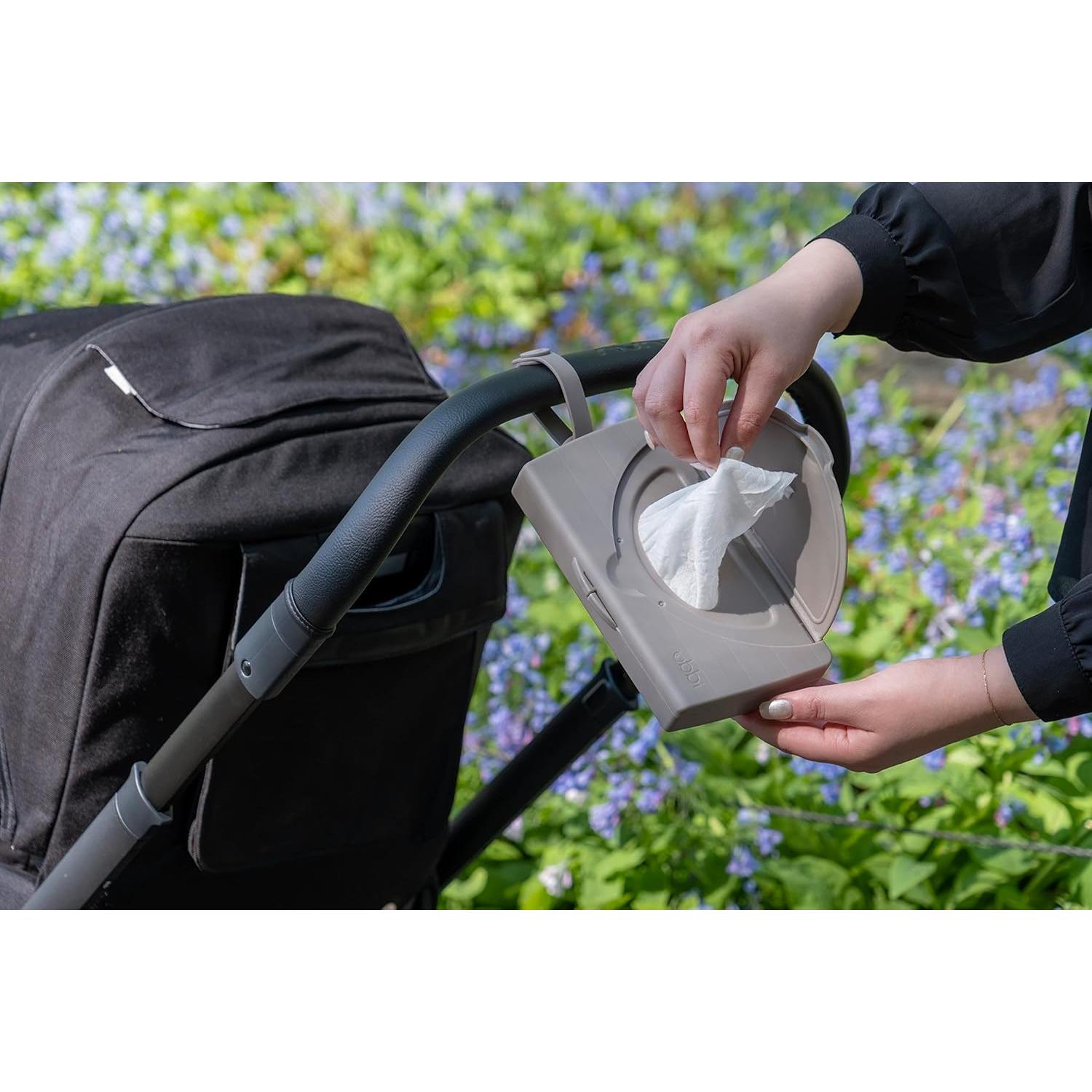 Dispensador de Toallitas Ubbi On-the-Go Taupe 22 Toallitas