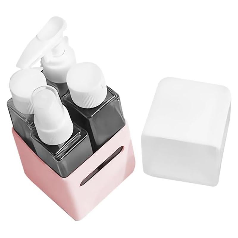 Juego de Botellas de Viaje 4 en 1 BJGZ-HC 240ml Rosa